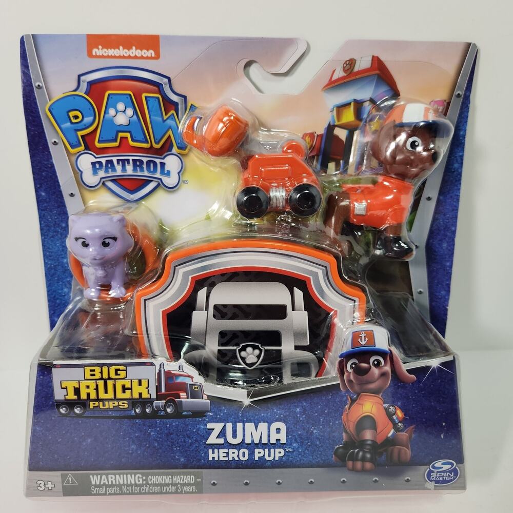 Nickelodeon Paw Patrol Zuma Hero Pup Big Truck Pups Orange Rescue Animal Cat